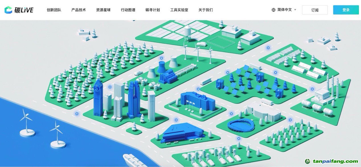 “碳LIVE”社區(qū)網(wǎng)頁截圖。圖片由騰訊公司提供